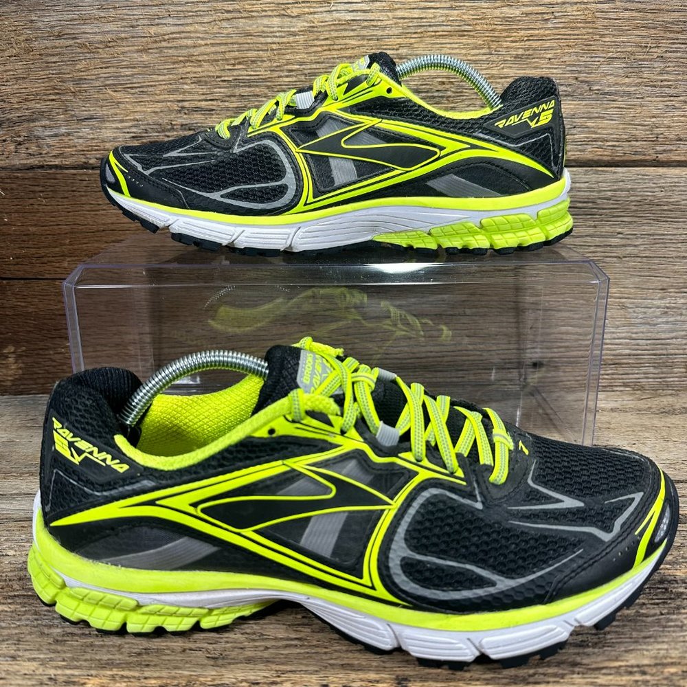 Brooks Ravenna 5 Men's Size 11.5 D Green Black Athletic Sneakers 1101561D707